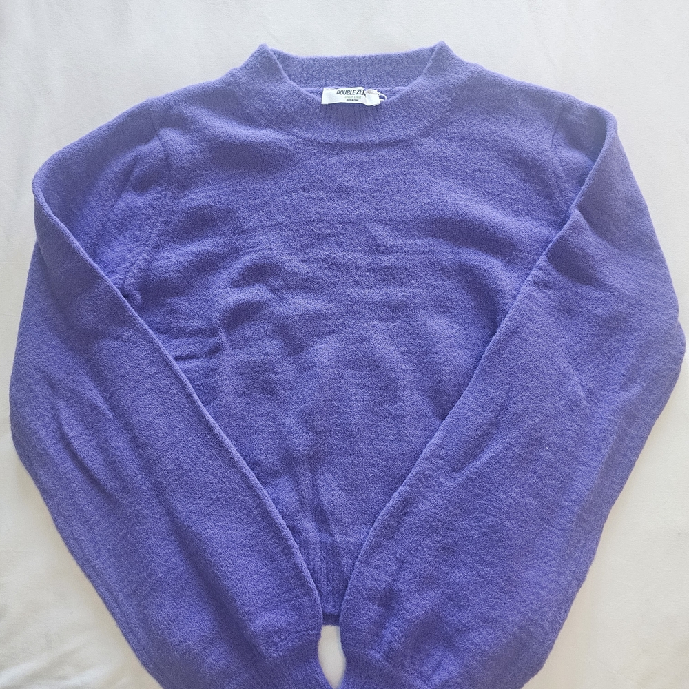 Double Zero Rich Violet Crew Neck Sweater